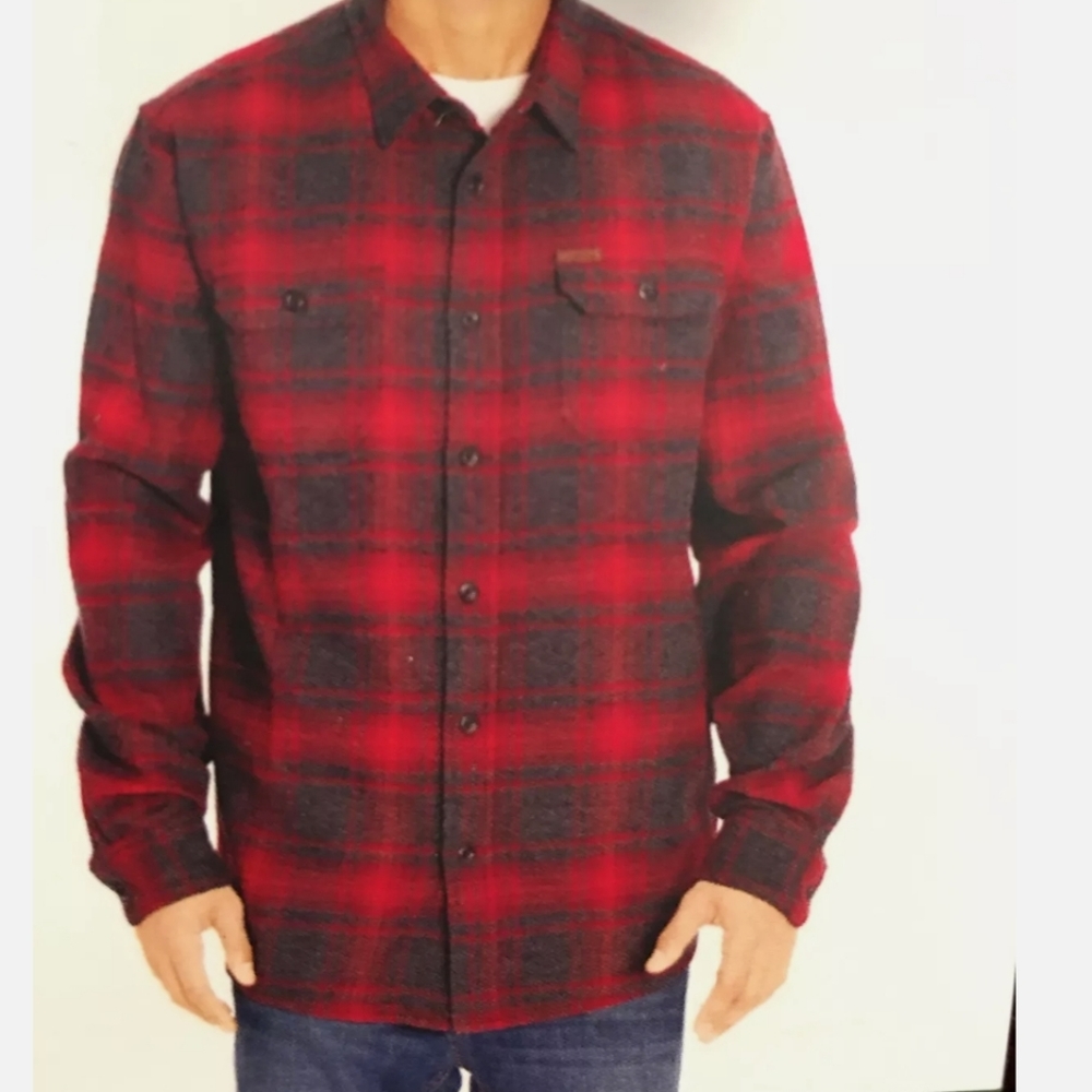 Orvis Men's Heavy Flannel Shirt Plaid